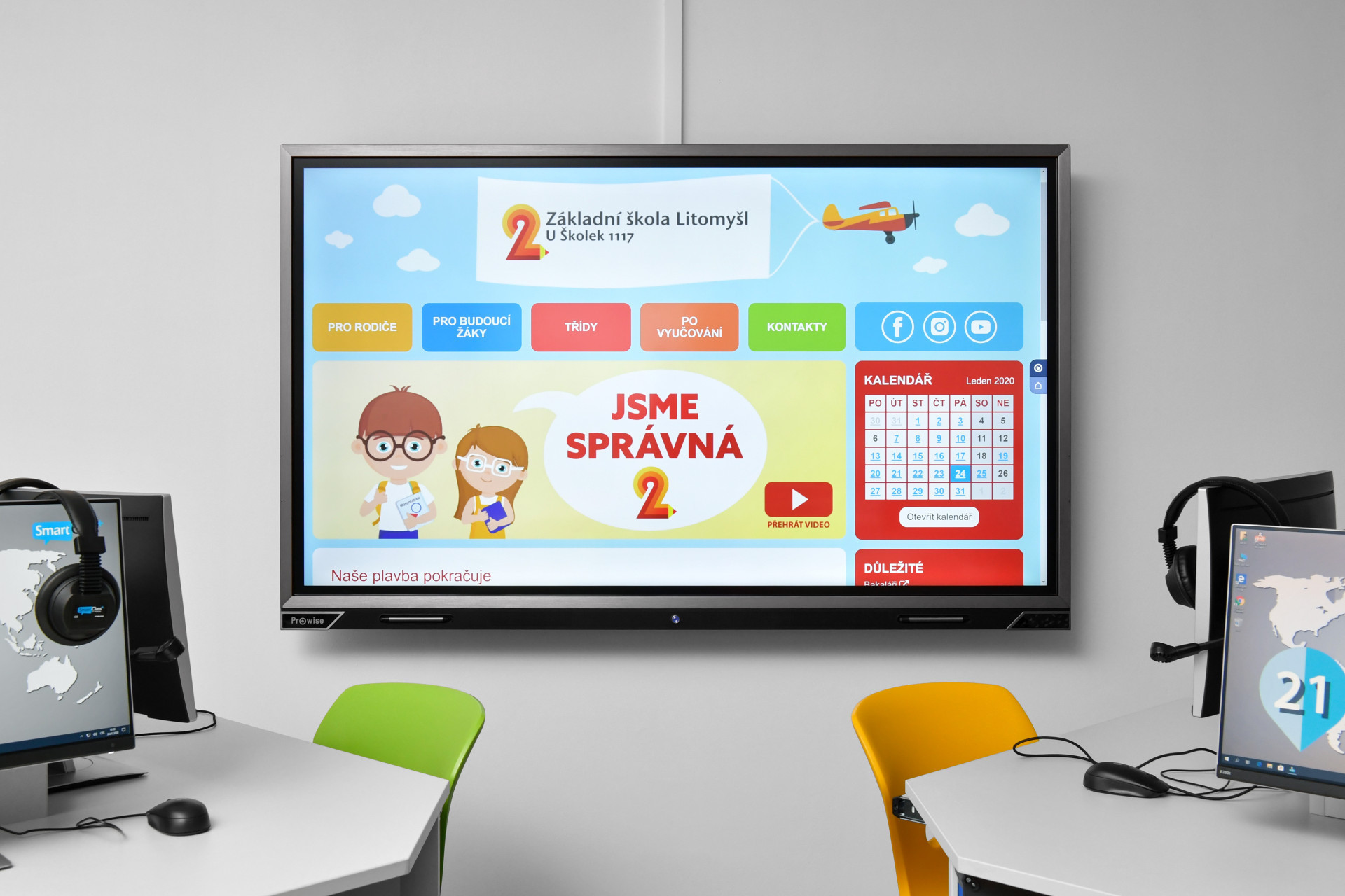 Výběrové řízení k modernizaci jazykové učebny